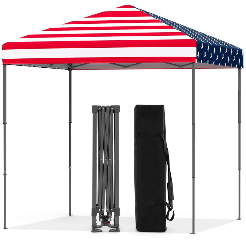 GoPlus Pop-up-Canopy-Zelt 2,5 x 2,5 m – Sofortaufbau-Schutzunterstand mit Tragetasche
