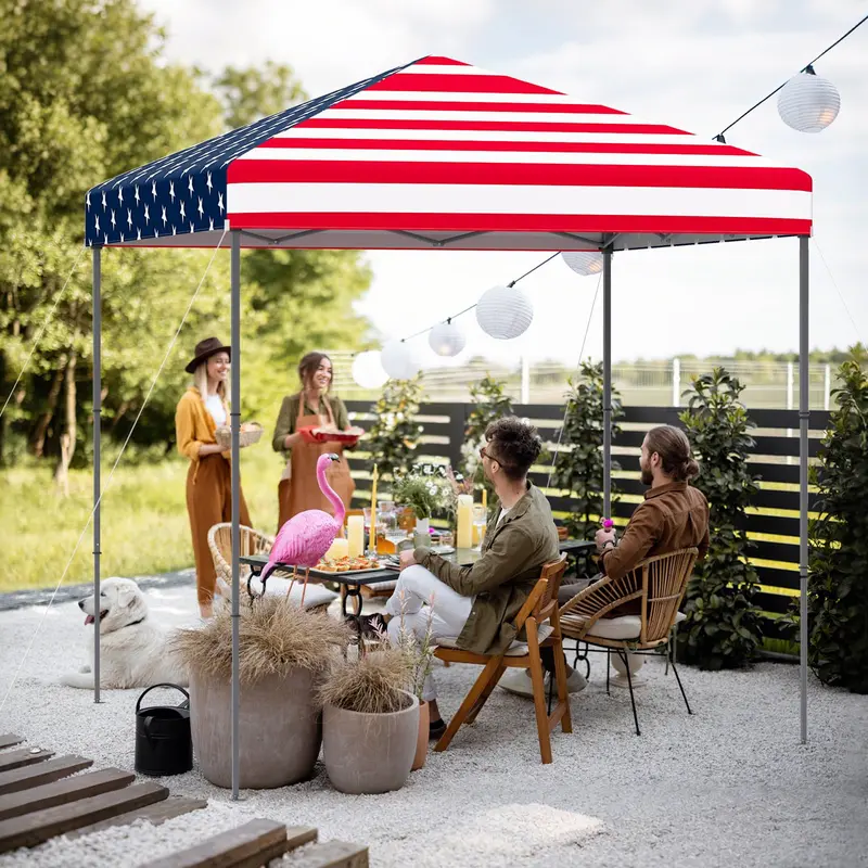 GoPlus Pop-up-Canopy-Zelt 2,5 x 2,5 m – Sofortaufbau-Schutzunterstand mit Tragetasche 2