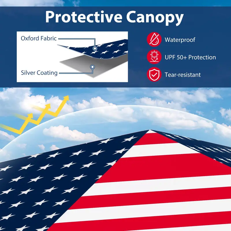 GoPlus Pop-up-Canopy-Zelt 2,5 x 2,5 m – Sofortaufbau-Schutzunterstand mit Tragetasche