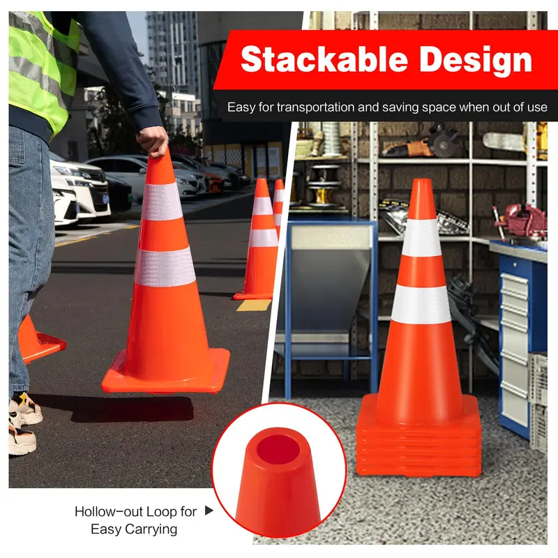 GoPlus PVC-Verkehrskonus 2