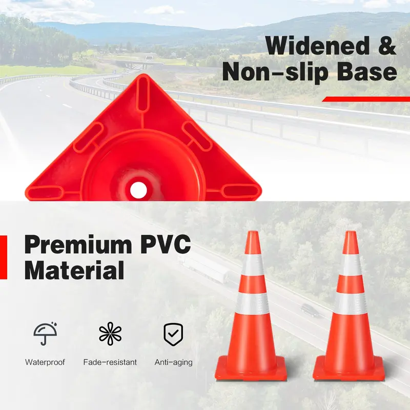 GoPlus PVC-Verkehrskonus