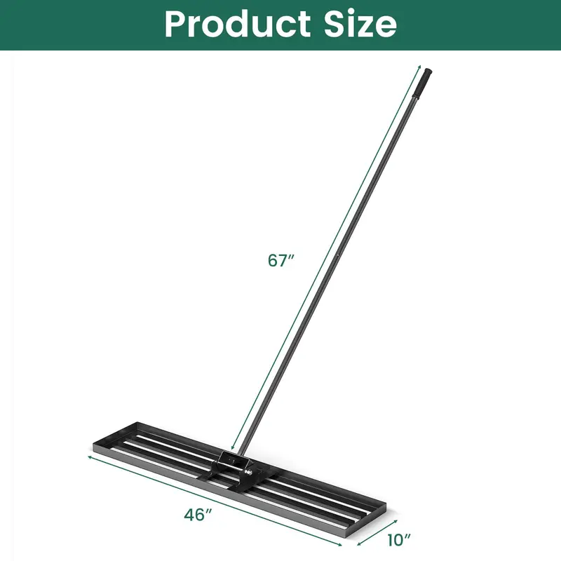 GoPlus Rasen-Ebnegabel 46" x 10", robustes Rasenebnungsgerät mit ergonomischem Griff für Erde