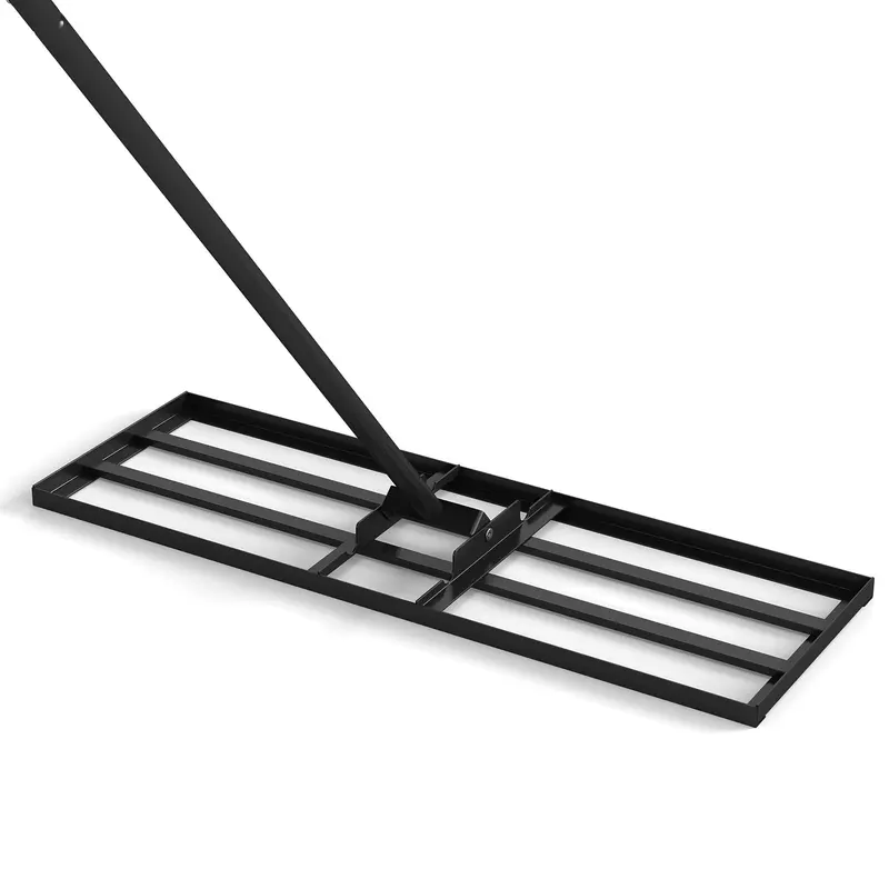 Goplus Rasennivelliergerät, 75 cm × 25 cm, robustes Garten-Leveling-Rake mit ergonomischem Griff für Bodenbearbeitung