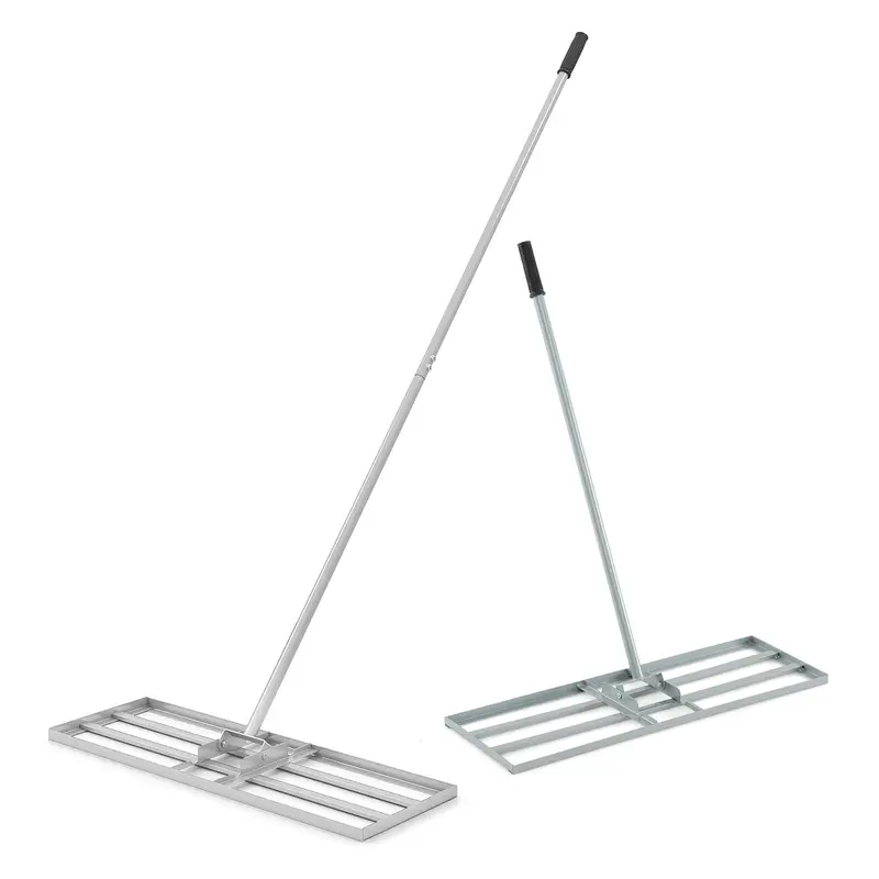 Goplus Rasennivelliergerät, 75 cm × 25 cm, robustes Garten-Leveling-Rake mit ergonomischem Griff für Bodenbearbeitung