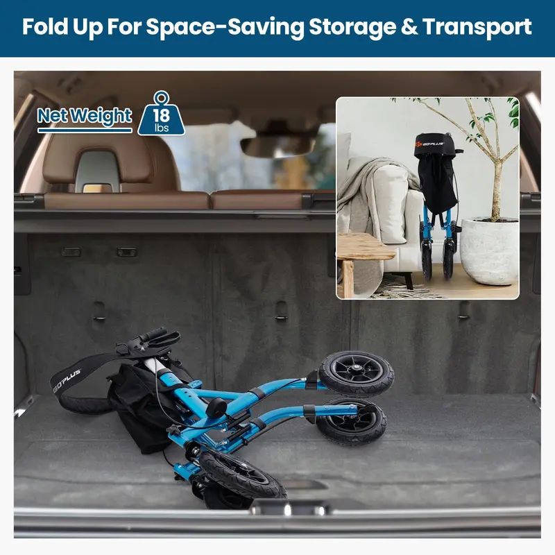 GoPlus-Rollator für Senioren mit Sitzfläche