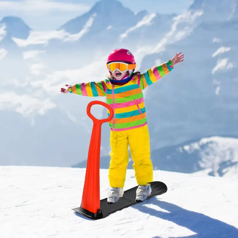 Goplus Ski-Scooter mit Klappfunktion, Snowboard/Snowscooter mit ergonomischem Griff 2