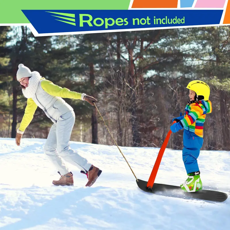 Goplus Ski-Scooter mit Klappfunktion, Snowboard/Snowscooter mit ergonomischem Griff