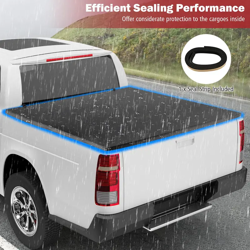Goplus Soft Quad-Fold Tonneau-Cover