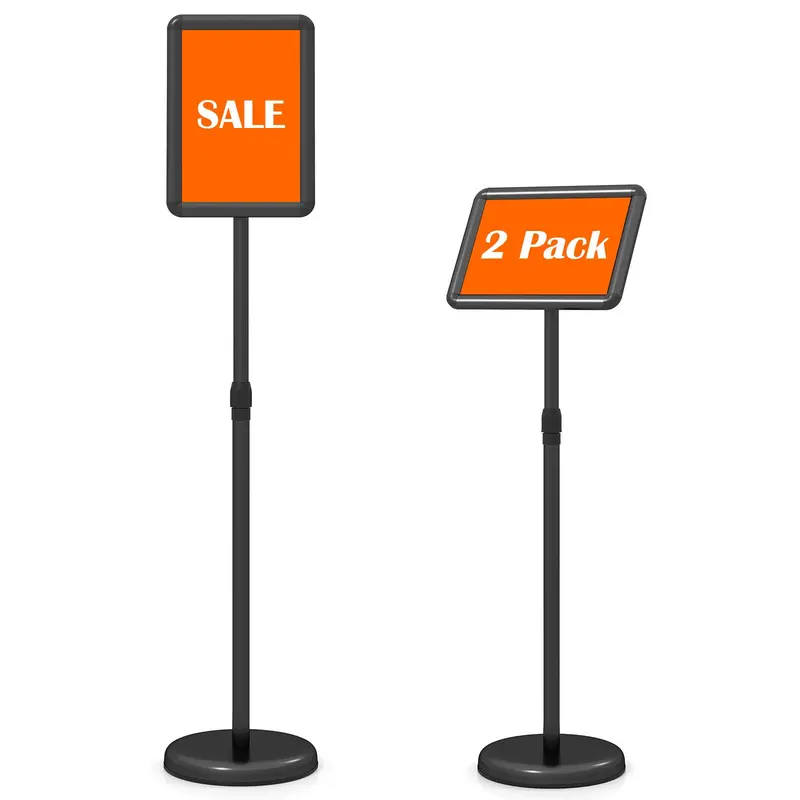 Goplus-Ständer für Schilder, 21,6 × 27,9 cm, mit Schnellverschluss-Rahmen und 360°-Drehfunktion