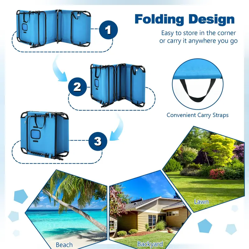 Goplus Strand-Chaiselongue