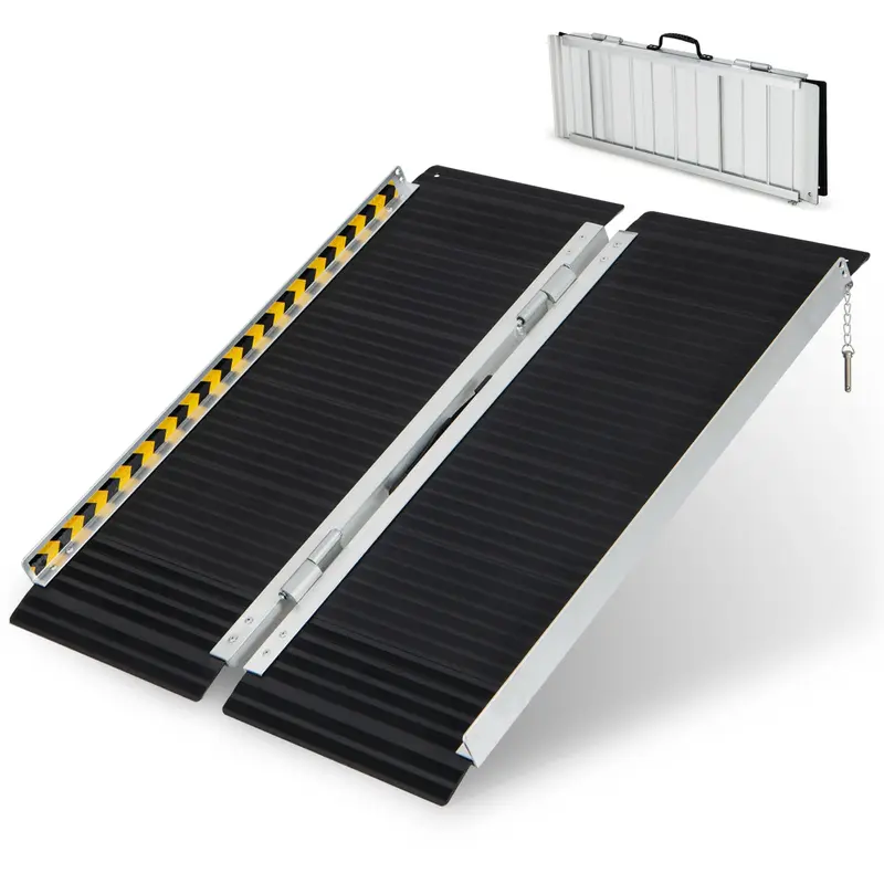 GoPlus tragbarer Aluminium-Rollstuhlrampe