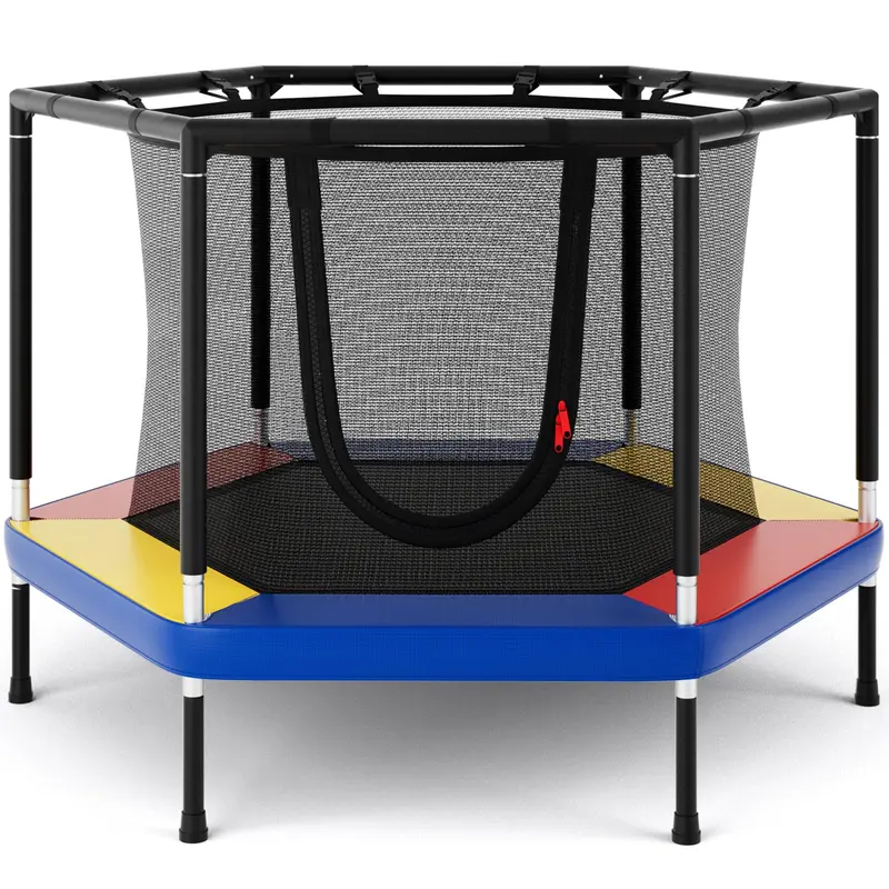 GoPlus Trampolin für Kinder, 122 cm (48 Zoll), mit Sicherheitsnetz