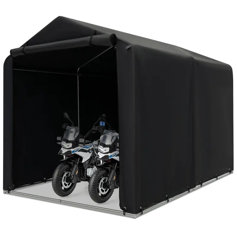 Goplus Transportabler Schuppen, 1,6 x 1,65 m (5,2 x 5,4 Fuß) für Außenlagerung