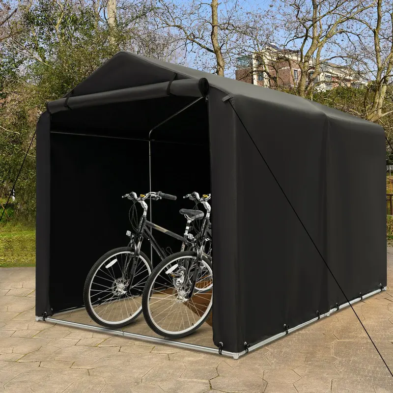 Goplus Transportabler Schuppen, 1,6 x 1,65 m (5,2 x 5,4 Fuß) für Außenlagerung 2