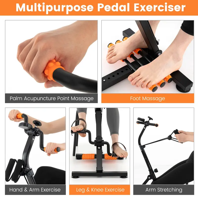 Goplus Trettrainer für Senioren – verstellbarer Hand-, Arm-, Bein- und Knie-Trainingsgerät