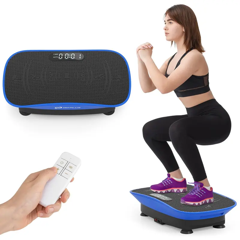 Goplus Vibrationsplatte für Fitnessübungen – Vibrationsplattform zur lymphatischen Entwässerung und Gewichtsreduktion 2