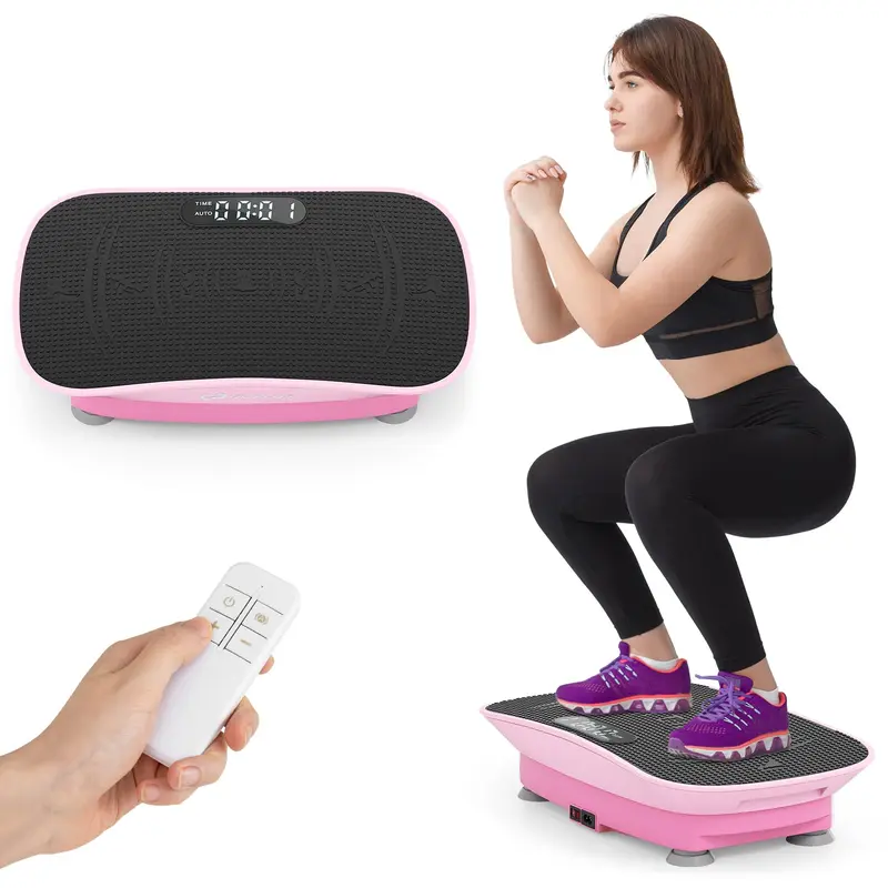 Goplus Vibrationsplatte für Fitnessübungen – Vibrationsplattform zur lymphatischen Entwässerung und Gewichtsreduktion
