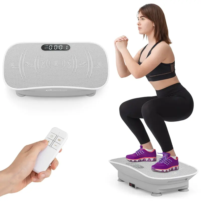 Goplus Vibrationsplatte für Fitnessübungen – Vibrationsplattform zur lymphatischen Entwässerung und Gewichtsreduktion