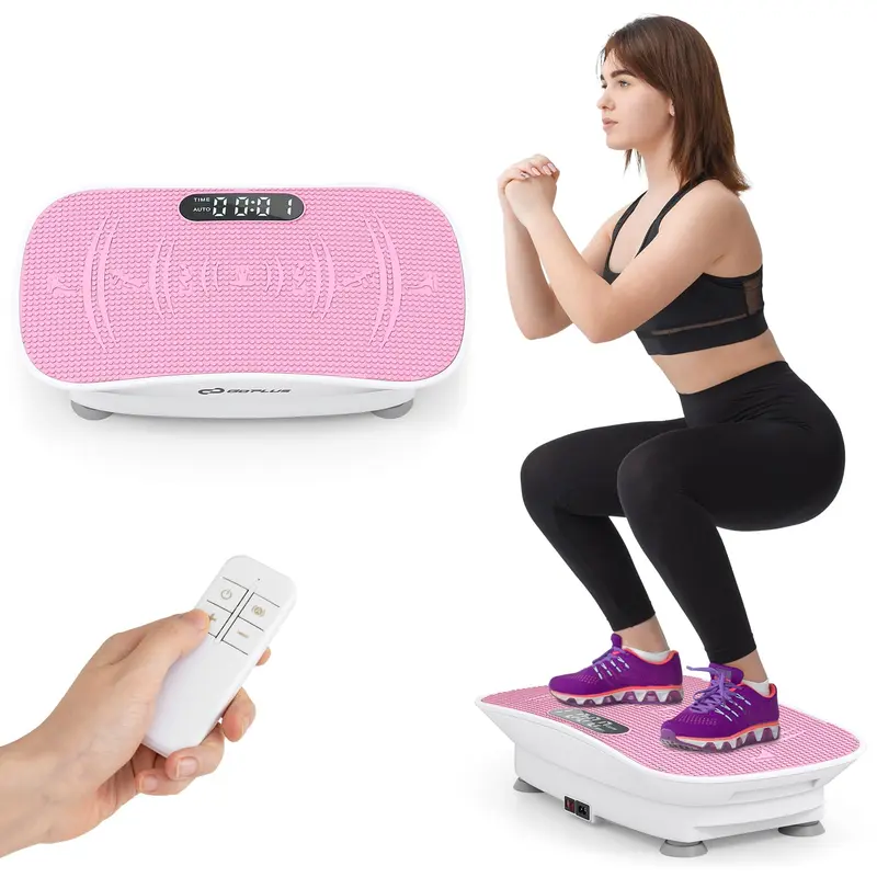 Goplus Vibrationsplatte für Fitnessübungen – Vibrationsplattform zur lymphatischen Entwässerung und Gewichtsreduktion