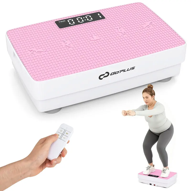 Goplus Vibrationsplattform-Fitnessgerät, Vibrationsplatte mit Gravitationssensor und Fernbedienung 2