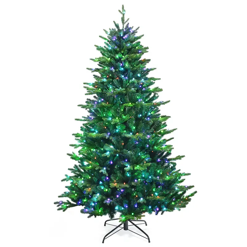 GoPlus Weihnachtsbaum, PVC- und PE-Zweigspitzen, Indoor-Weihnachts- und Festdekoration für Wohn- und Gewerbebereiche
