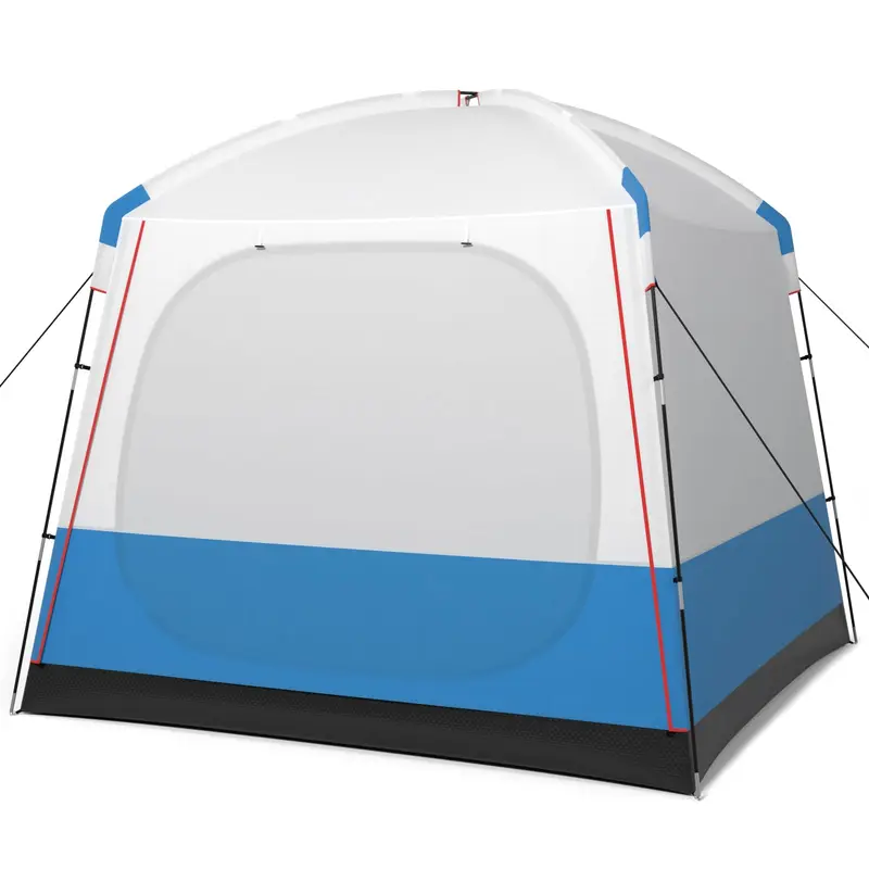 GoPlus-Zelt für 3–5 Personen zum Campen, tragbares Kabinenzelt mit großem zweilagigem Netz-Vordereingang