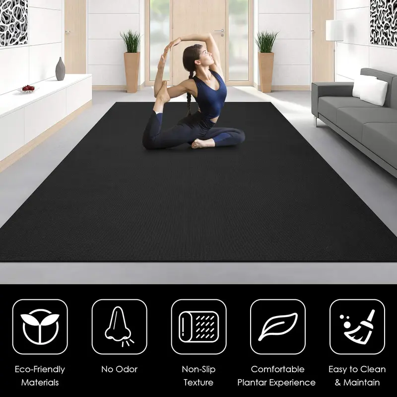 Große Yogamatte, 213 x 152 cm x 8 mm und 183 x 122 cm x 8 mm mit Tragegurten