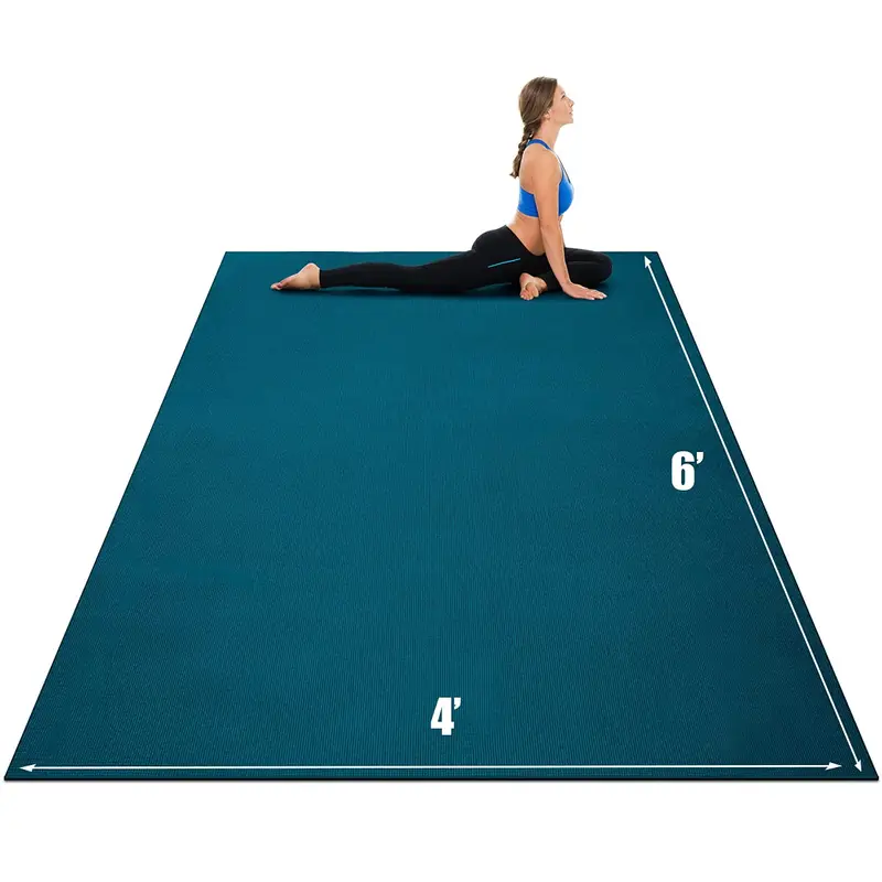 Große Yogamatte, 213 x 152 cm x 8 mm und 183 x 122 cm x 8 mm mit Tragegurten