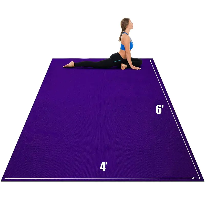 Große Yogamatte, 213 x 152 cm x 8 mm und 183 x 122 cm x 8 mm mit Tragegurten