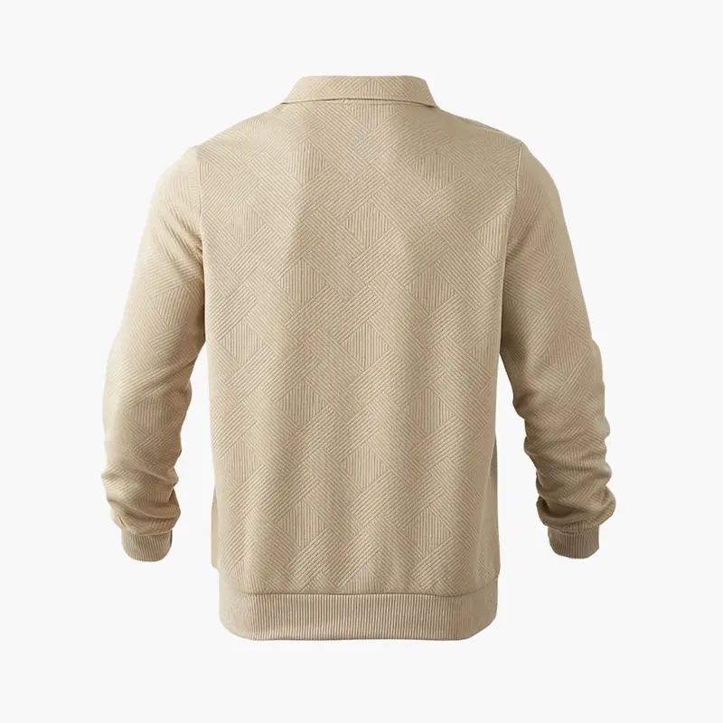 Halbzipfpullover für Herren mit Kragen