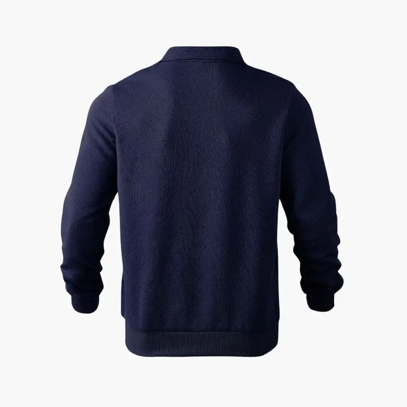 Halbzipfpullover für Herren mit Kragen