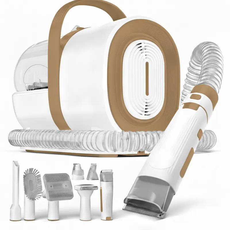 Haustier-Pflegesauger-Set mit Scherblättern, Nagelfräser und Haarpflege-Tools