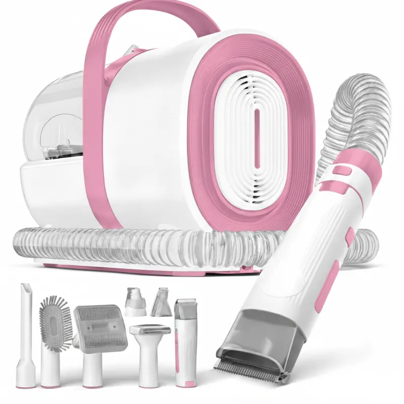 Haustier-Pflegesauger-Set mit Scherblättern, Nagelfräser und Haarpflege-Tools