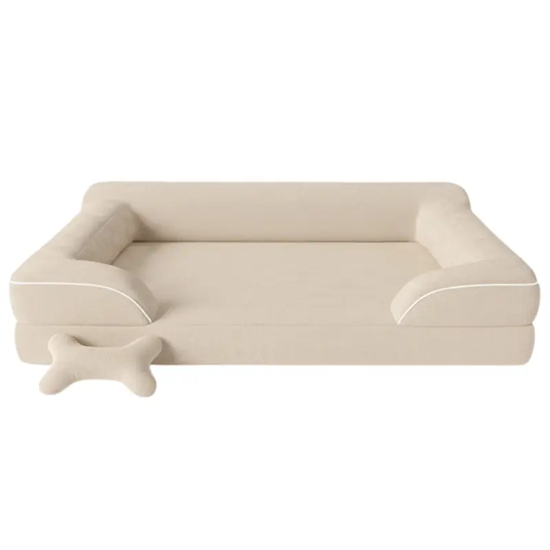 Haustier-Sofa mit Memory-Schaum-Kissen und waschbarem Bezug