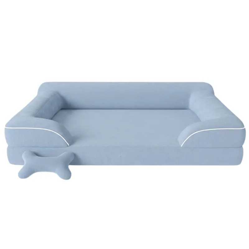 Haustier-Sofa mit Memory-Schaum-Kissen und waschbarem Bezug
