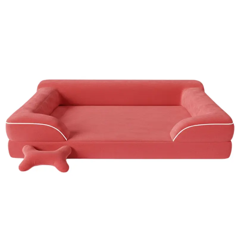 Haustier-Sofa mit Memory-Schaum-Kissen und waschbarem Bezug