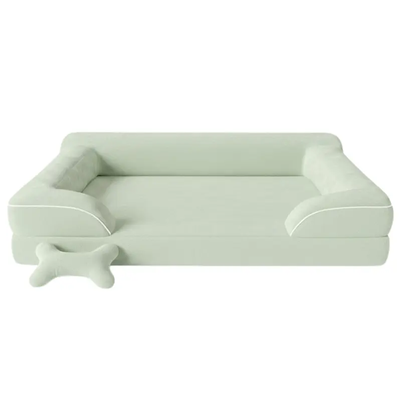Haustier-Sofa mit Memory-Schaum-Kissen und waschbarem Bezug