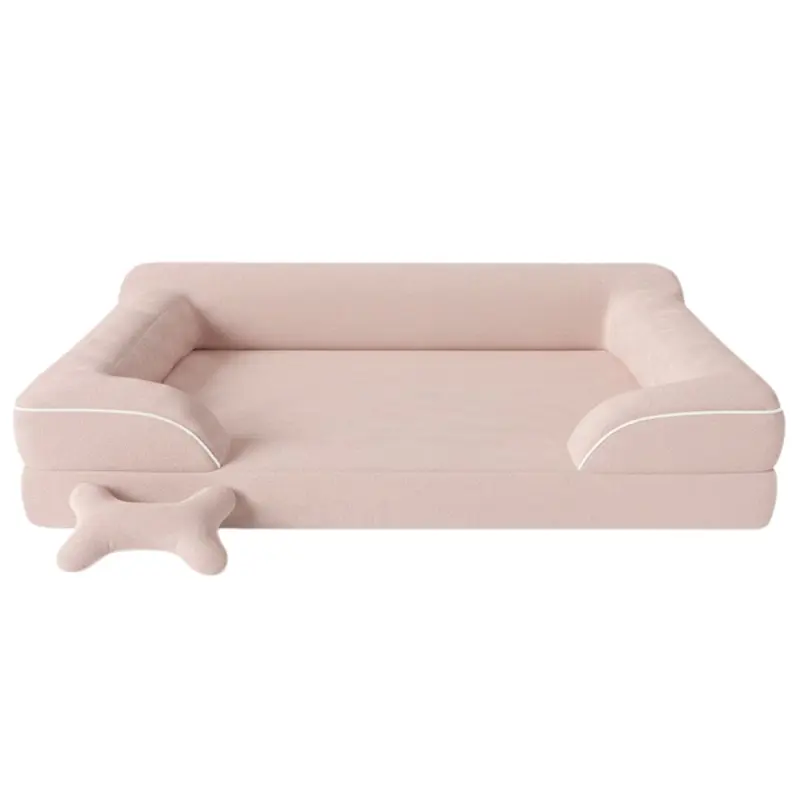 Haustier-Sofa mit Memory-Schaum-Kissen und waschbarem Bezug 5