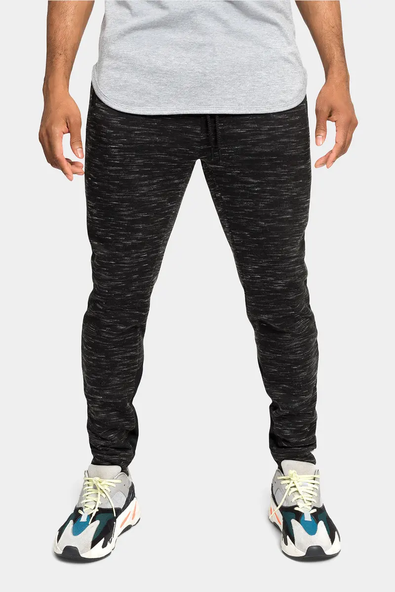 Heather-Graue Jogginghose mit elastischem Bund 2