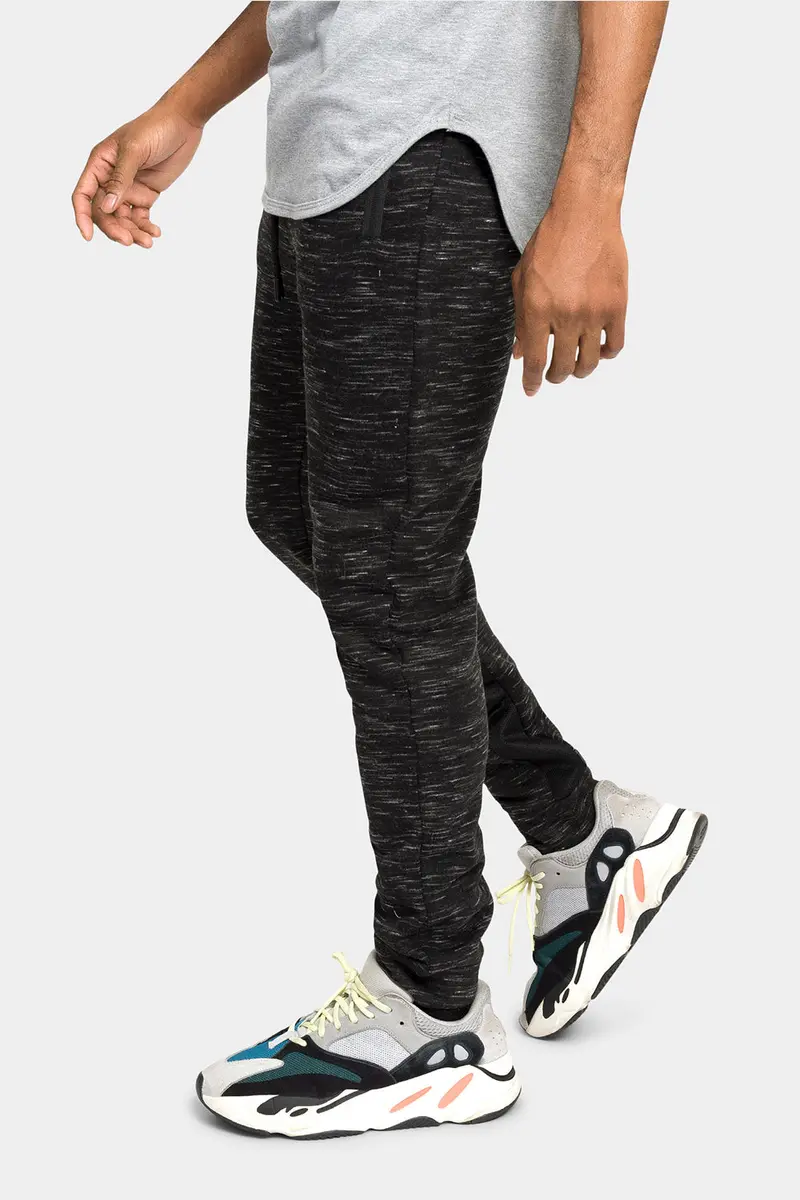 Heather-Graue Jogginghose mit elastischem Bund