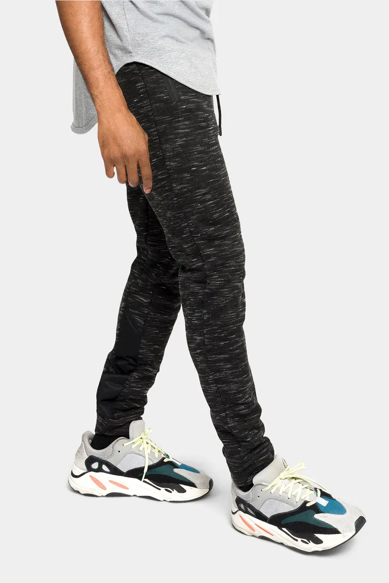Heather-Graue Jogginghose mit elastischem Bund