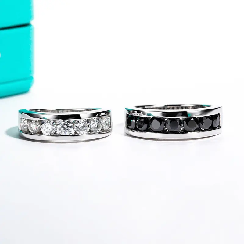 Herren-Moissanit-Bandring