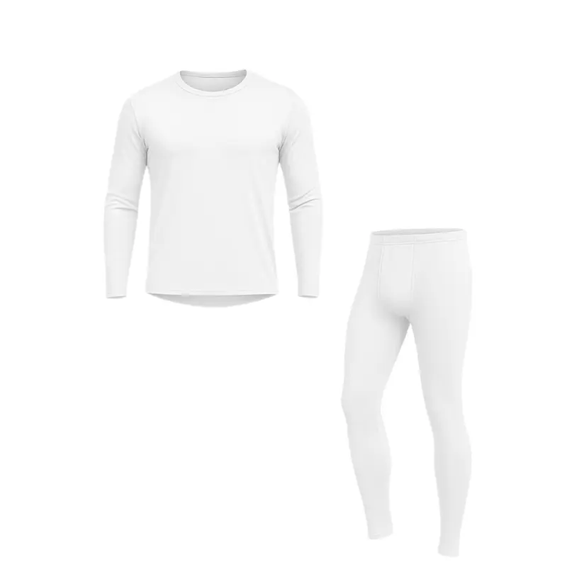Herren-Thermounterwäsche-Set mit Fleece-Futter: Oberteil und Unterteil