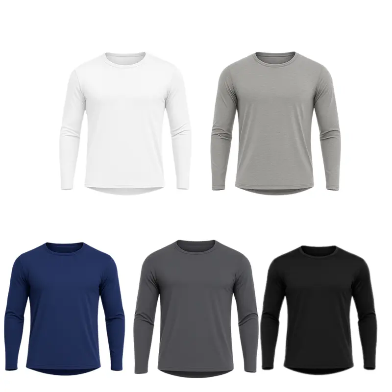 Herren-Thermounterwäsche-Set mit Fleece-Futter: Oberteil und Unterteil
