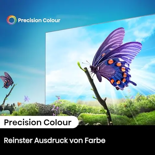 Hisense 43E6NT, 108 cm (43 Zoll) Fernseher, 4K-UHD-Smart-TV, Precision Colour, HDR, Dolby Vision, 60 Hz, Dreifach-Tuner (DVB-C/S/S2/T/T2), WLAN, HDMI 2.1, Bluetooth, integrierter Alexa-Assistent, Schwarz, [2024]