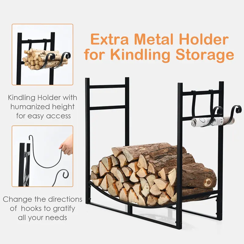Holzspaltergestell, 84 cm (33 Zoll) schweres Metall-Holzlager