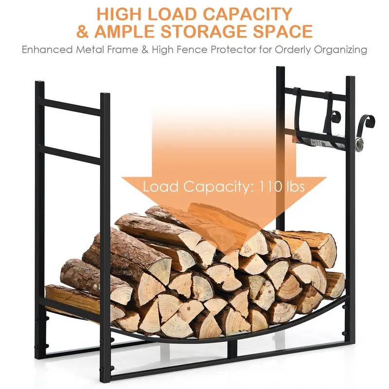 Holzspaltergestell, 84 cm (33 Zoll) schweres Metall-Holzlager