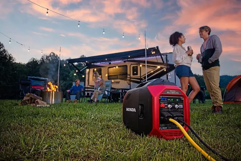 Honda EU3200i 3200-W-Inverter-Generator, extrem leise, leicht, mit CO-MINDER-Funktion – tragbare Stromversorgungslösung