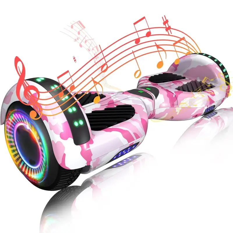 Hoverboard mit zwei 250-W-Motoren, Bluetooth-, App-Steuerung und LED-Beleuchtung