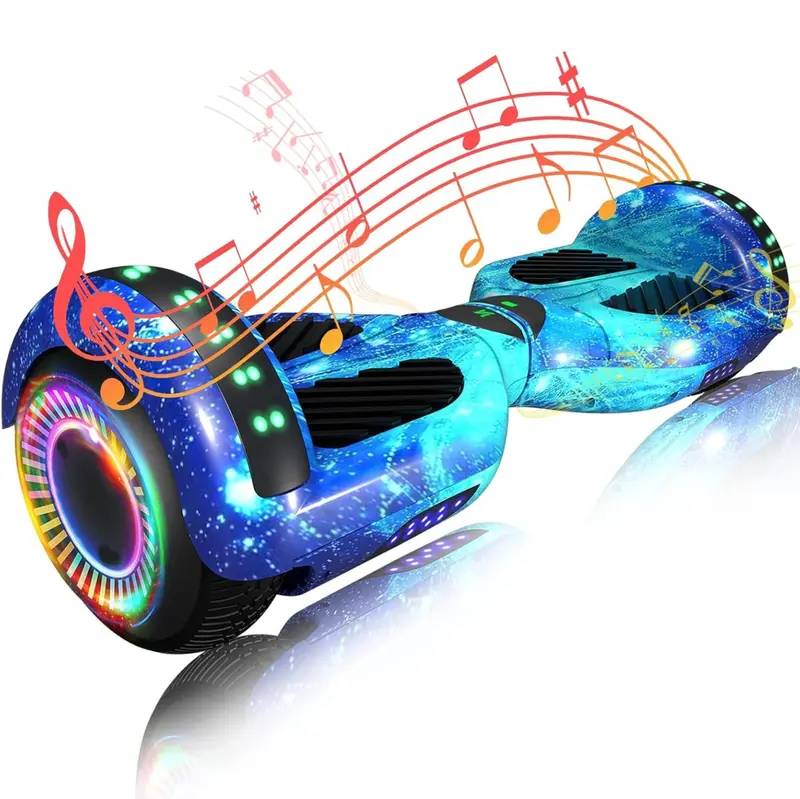 Hoverboard mit zwei 250-W-Motoren, Bluetooth-, App-Steuerung und LED-Beleuchtung
